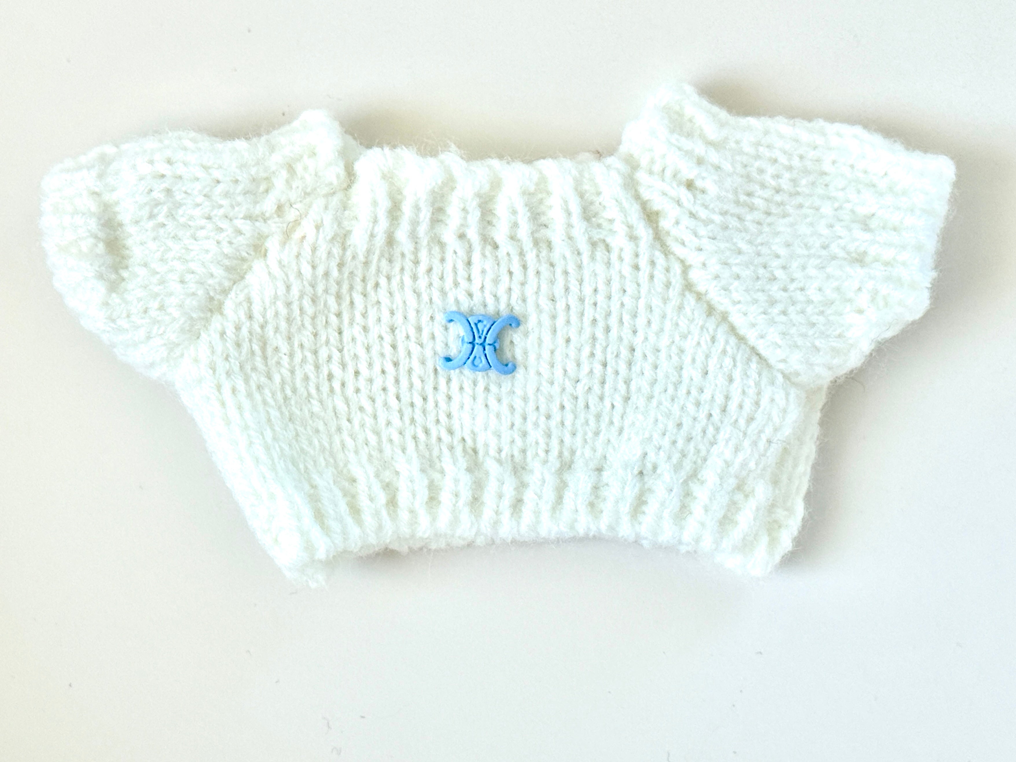 Celine Inspired White Crewneck Sweater