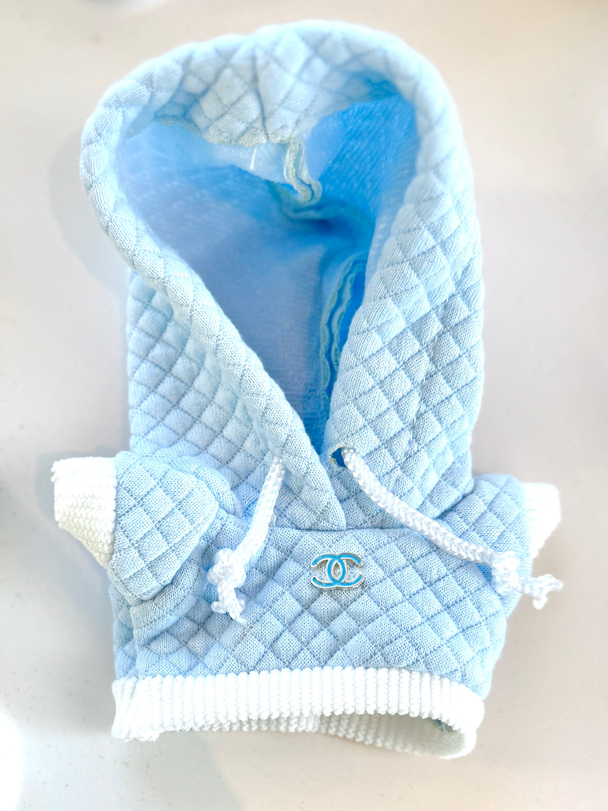 Chanel inspired Quilted Hoodie