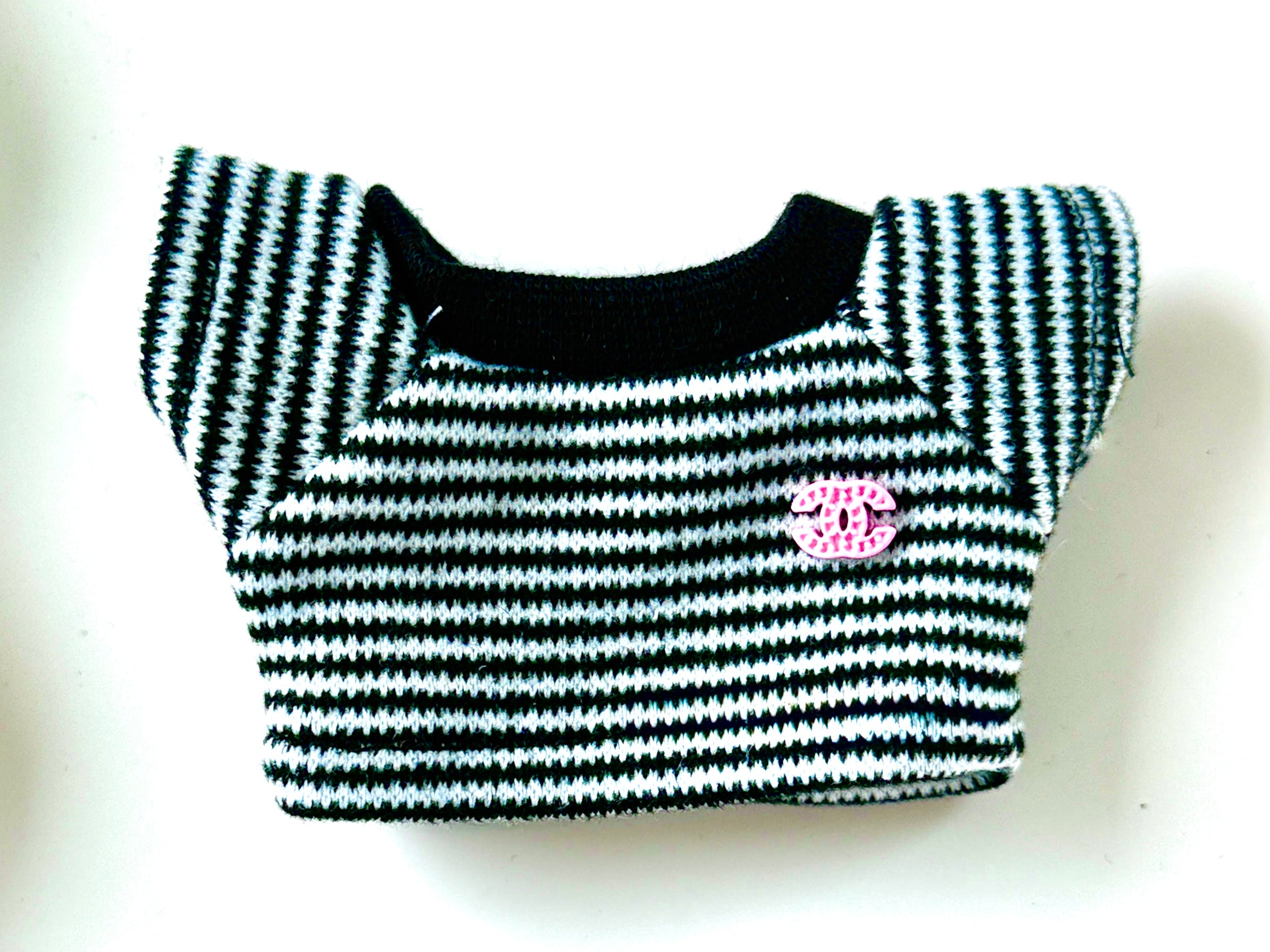 Chanel Inspired Black and White Striped Tee