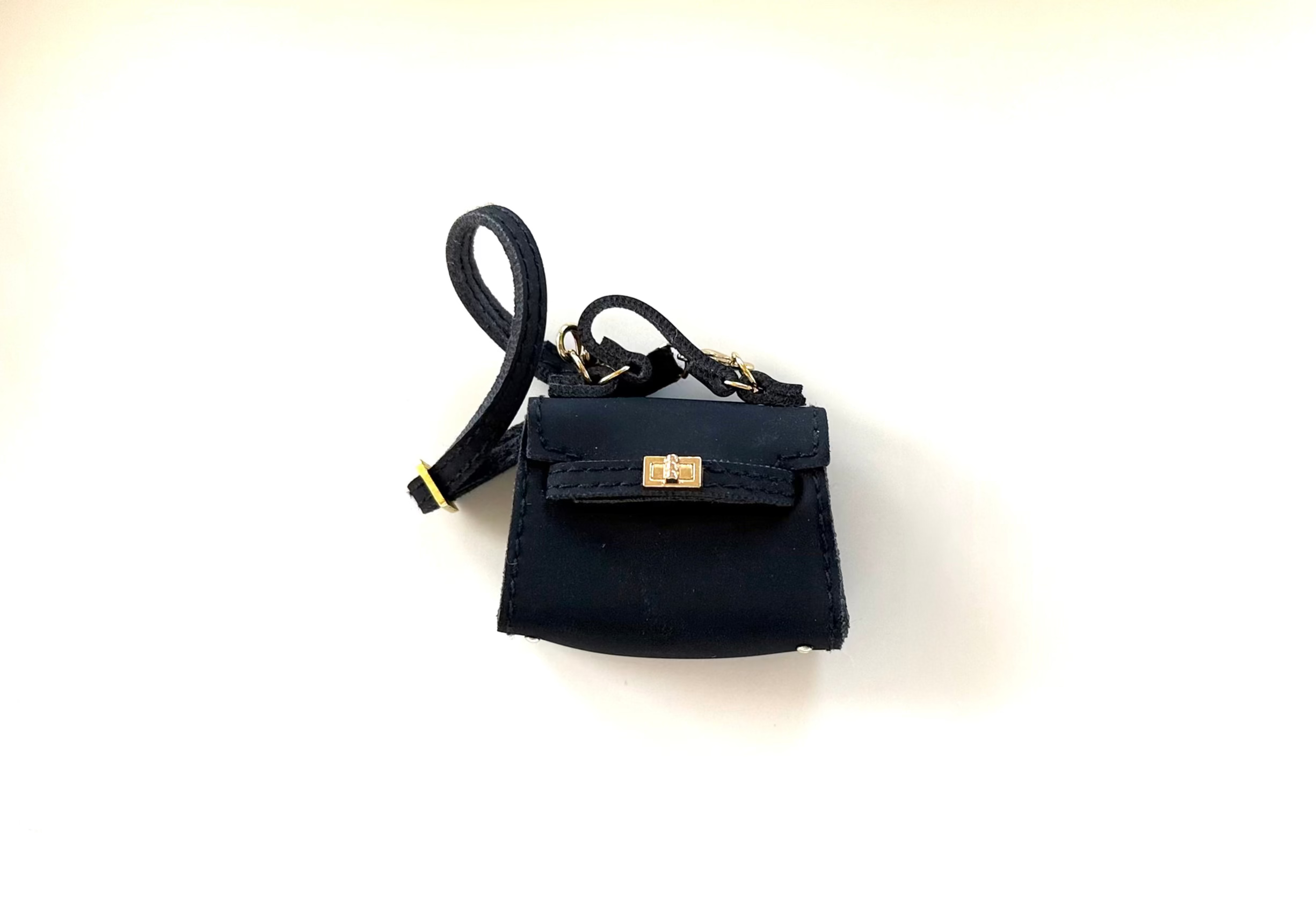 Black Hermés Inspired Kelly Bag