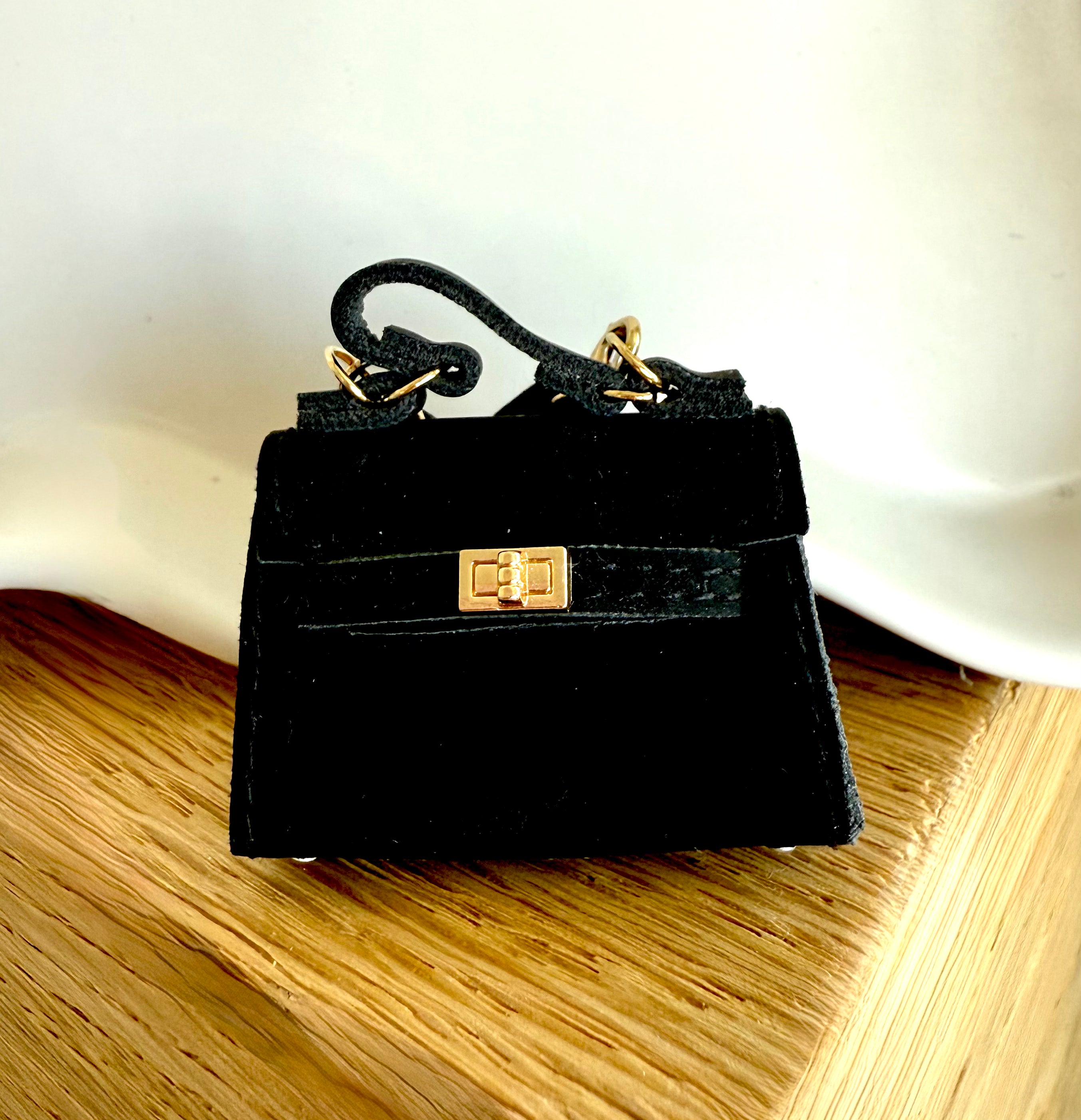 Black Hermés Inspired Kelly Bag