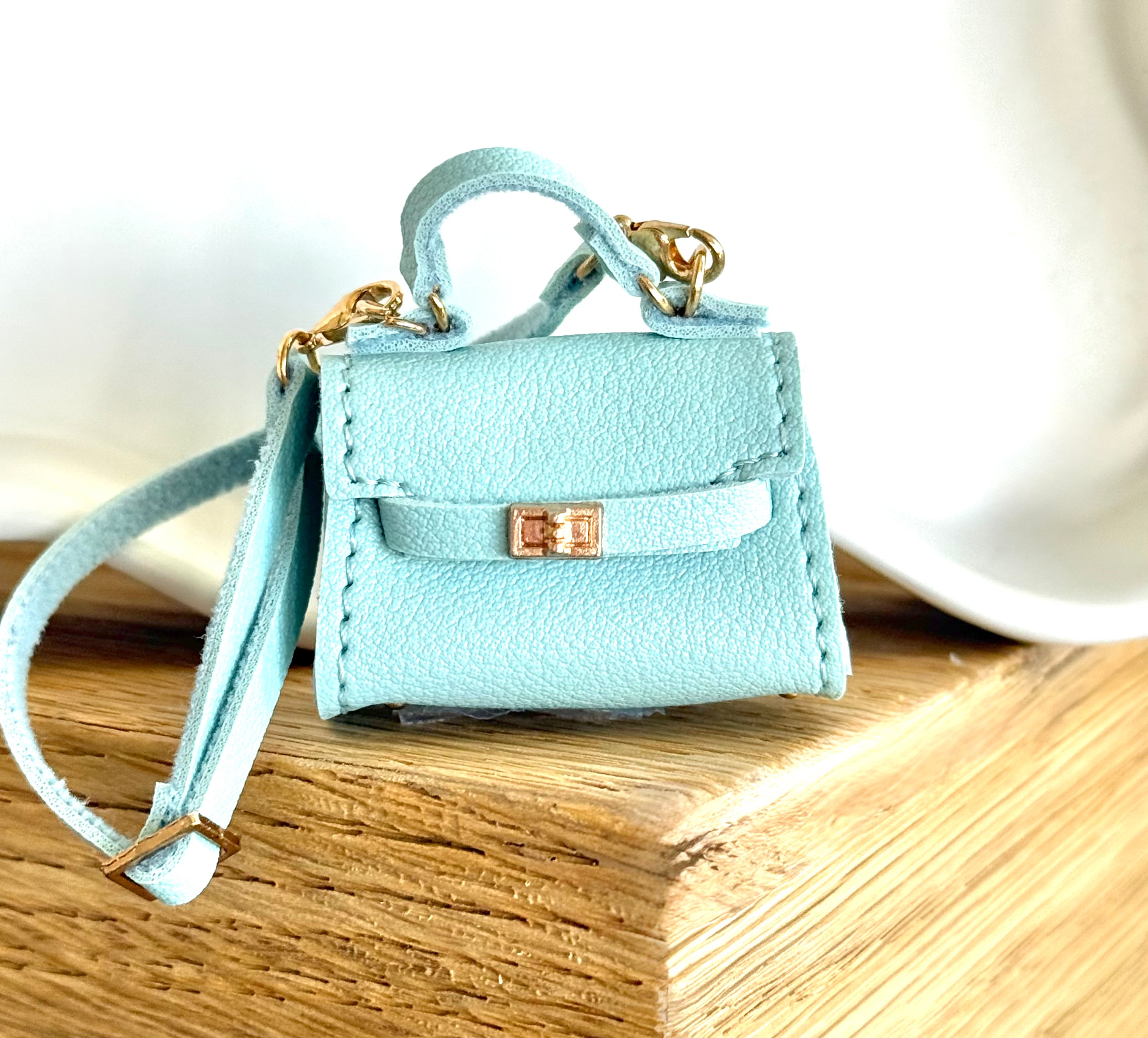 Light Aqua Hermés Inspired Kelly Bag