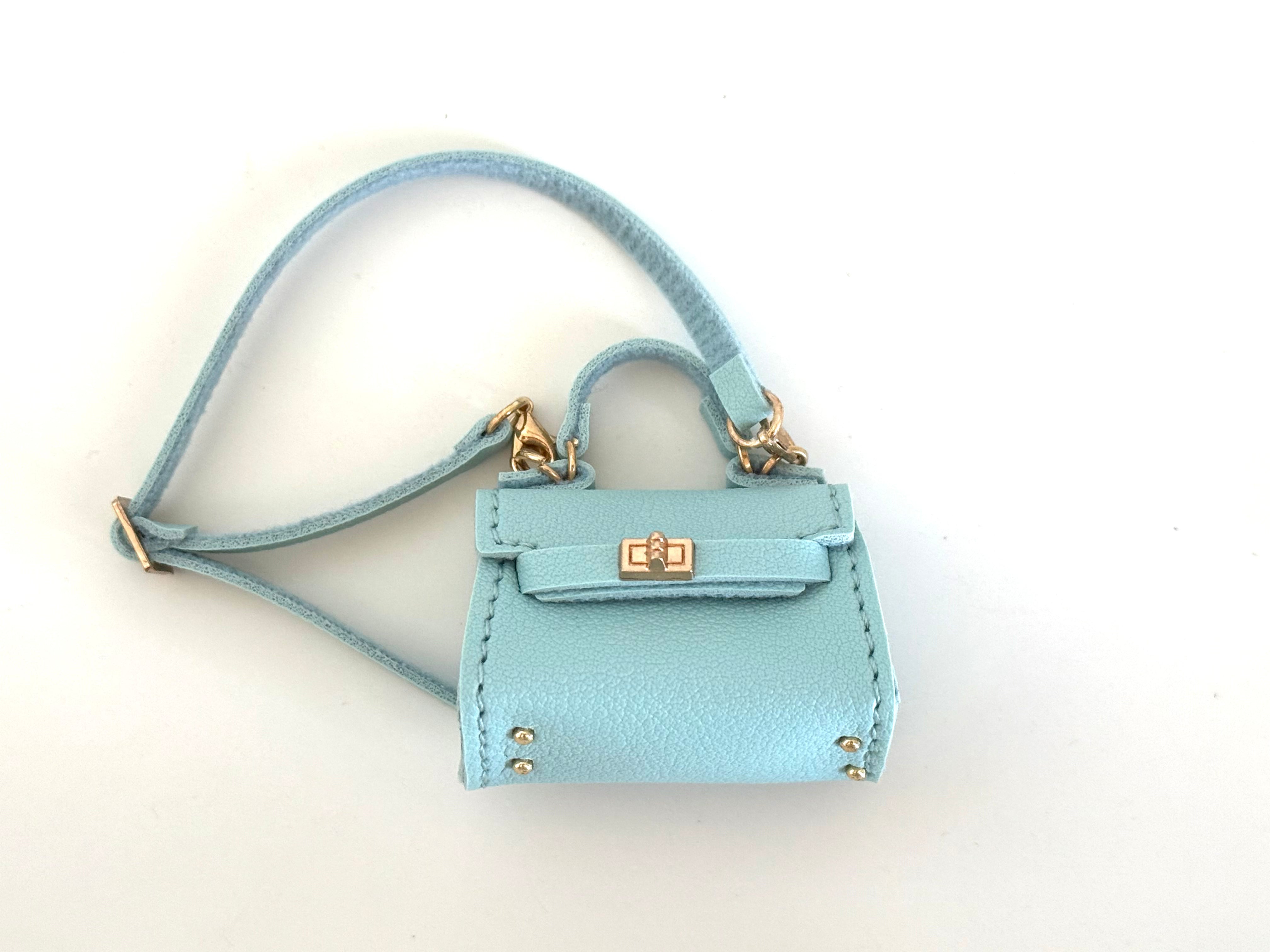 Light Aqua Hermés Inspired Kelly Bag