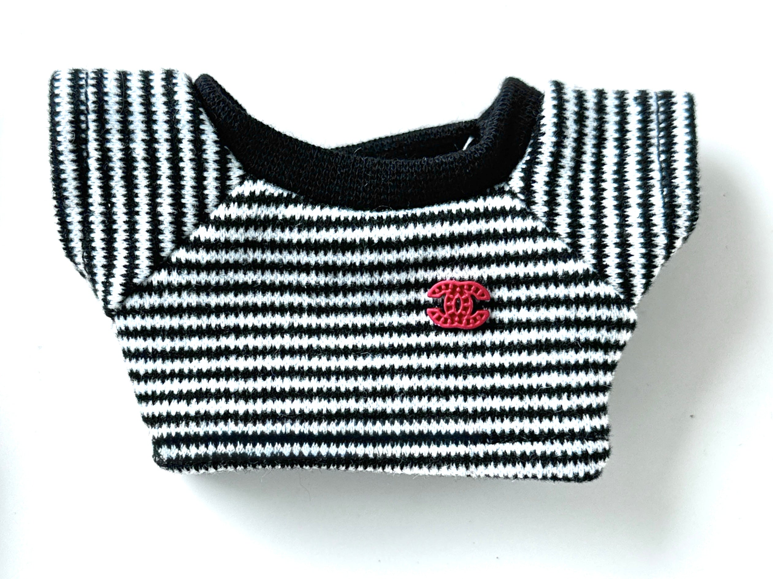Chanel Inspired Black and White Striped Tee